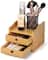 NEX™ Bamboo Countertop Storage Shelf with 2 Drawers